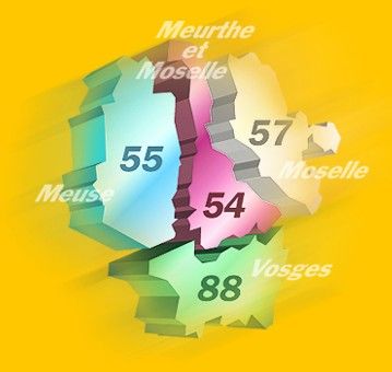 Villes et villages de Meurthe et moselle, Meuse, Moselle et Vosges